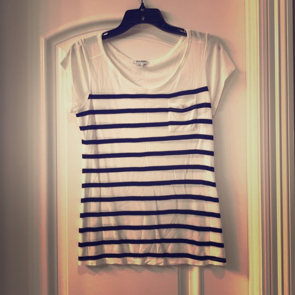 Old Navy Striped Pocket Tee - Size XS
